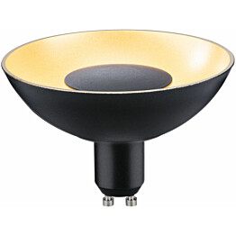 LED-kohdelamppu Paulmann Reflector, GU10, 170lm, 4.9W, 1900K, himmennettävä, musta/kulta