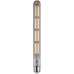 LED-putki Paulmann 1879 Edition Tube, E27, 806lm, 8.8W, 2700K, filamentti, himmennettävä, savulasi