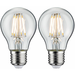LED-filamenttilamppu Paulmann Pear, E27, 470lm, 5W, 2700K, kirkas, 2kpl