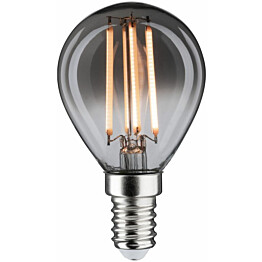 LED-filamenttilamppu Paulmann 1879 Edition Drop, E14, 160lm, 4W, 1800K, himmennettävä, savulasi