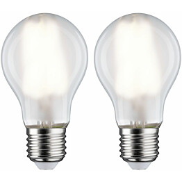 LED-filamenttilamppu Paulmann Pear, E27, 806lm, 7W, 4000K, matta, 2kpl