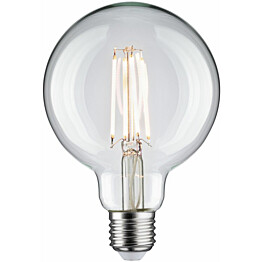 LED-filamenttilamppu Paulmann Globe, G95, E27, 806lm, 7.5W, 4000K, kirkas