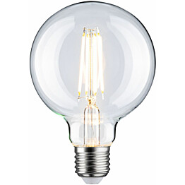 LED-filamenttilamppu Paulmann Globe, G95, E27, 806lm, 7.5W, 2700K, himmennettävä, kirkas