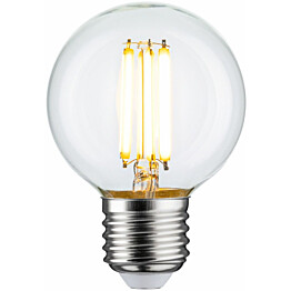 LED-filamenttilamppu Paulmann Globe, G60, E27, 806lm, 7W, 2700K, himmennettävä, kirkas