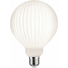 LED-filamenttilamppu Paulmann Lampion Globe, G125, E27, 400lm, 4.3W, 3000K, himmennettävä, valkoinen raita