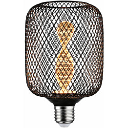 LED-lamppu Paulmann Metallic Glow Illuminant Zyl, E27, Helix ,110lm, 3.5W, 1800K, musta