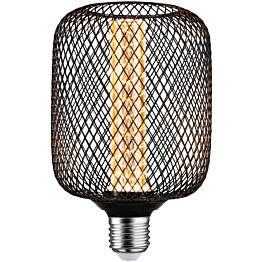 LED-lamppu Paulmann Metallic Glow Illuminant Zyl, E27, Spiral, 200lm, 4.2W, 1800K, musta