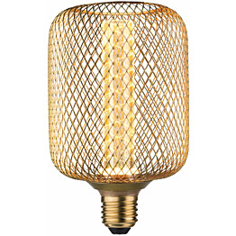 LED-lamppu Paulmann Metallic Glow Illuminant Zyl, E27, Spiral, 200lm, 4.2W, 1800K, messinki