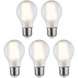 LED-filamenttilamppu Paulmann Pear, E27, 806lm, 7W, 2700K, matta, 5kpl