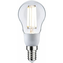LED-filamenttilamppu Paulmann Eco-Line Drop, E14, 100mm, 525lm, 2.5W, 4000K, kirkas