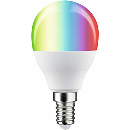 LED-älylamppu Paulmann Smart Home Zigbee 3.0 Drop, E14, 470lm, 5W, RGBW+, himmennettävä, matta