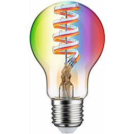LED-älylamppu Paulmann Smart Home Zigbee 3.0 Pear, E27, 470lm, 6.3W, RGBW+, filamentti, himmennettävä, kulta