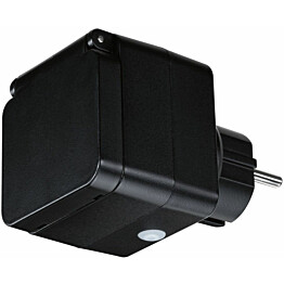 Pistokeliitin ulkokäyttöön Paulmann Smart Plug, IP44, musta