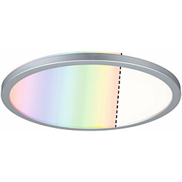 LED-paneeli Paulmann Atria Shine Backlight, Ø29.3cm, 12W, RGBW, himmennettävä, mattakromi