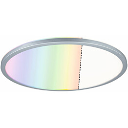 LED-paneeli Paulmann Atria Shine Backlight, Ø42cm, 20W, RGBW, himmennettävä, mattakromi