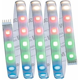 LED-valonauha Paulmann MaxLED 500, Smart Home Zigbee 3.0, aloituspakkaus, 1.5m, IP44, 13.5W, 350lm/m, 60LEDs/m, RGBW+, 36VA