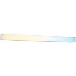 LED-peilivalaisin Paulmann Tova, 60cm, IP44, säädettävä värilämpötila, himmennettävä kromi/valkoinen