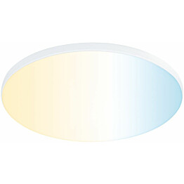 Upotettava LED-paneeli Paulmann Veluna Edge, Smart Home Zigbee 3.0, IP44, Ø16cm, 15.5W, säädettävä värilämpötila, valkoinen