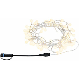 LED-valoketju Paulmann Plug &amp; Shine Fairy lights, 7.5m, IP44, 3000K, musta