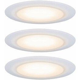 Upotettava LED-valaisin Paulmann Suon Premium, 3kpl, IP44, Ø90mm, 3x5W, 3x450lm, säädettävä värilämpötila, valkoinen
