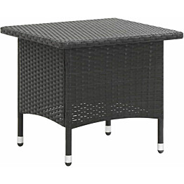Teepöytä musta 50x50x47 cm polyrottinki_1