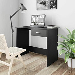 Työpöytä musta 100x50x76 cm lastulevy_1