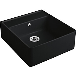 Keittiöallas Villeroy &amp; Boch Butler Sink 60 Ebony Matta musta CeramicPlus