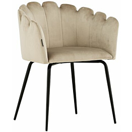 Ruokapöydän tuoli Furniture Fashion Limhamn, käsinojat, beige