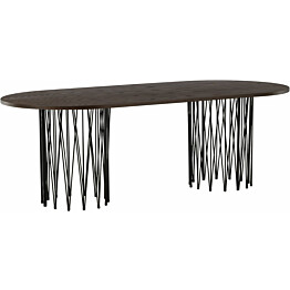 Ruokapöytä Furniture Fashion Stone mokka/musta