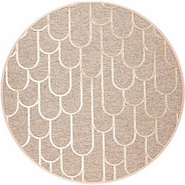 Matto VM Carpet Paanu pyöreä beige eri kokoja