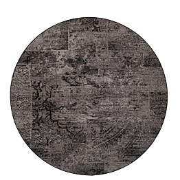Matto VM Carpet Rustiikki mittatilaus pyöreä musta