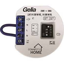 Valonsäädinmoduli Gelia Connect 2 Home 0 150W uppo asennus