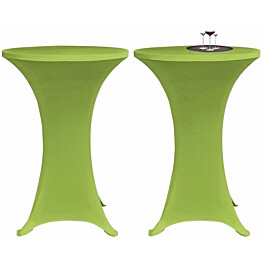 Venyvä pöydänsuoja 2 kpl 80 cm vihreä_1