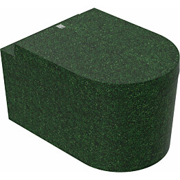 Seinä-WC-istuin Woodio Block Moss, vihreä