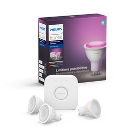 Aloituspakkaus Philips Hue WCA 3kpl älylamppu (GU10 6W) + silta
