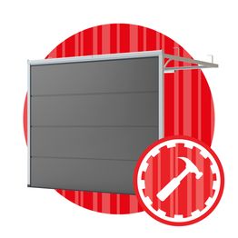 Autotallin nosto-oven asennus