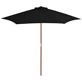 Aurinkovarjo puurunko 270 cm musta