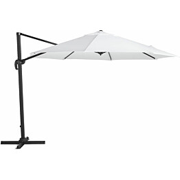 Aurinkovarjo Vienna Lyx halk350 cm valkoinen-musta
