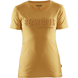 Naisten t-paita Blåkläder 3431 3D, sinapinkeltainen, koko XS