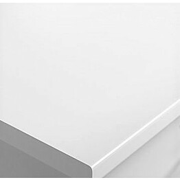Laminaattibaaritaso Easy Kitchen 249FL valkoinen flatting 30 mm mittatilaus
