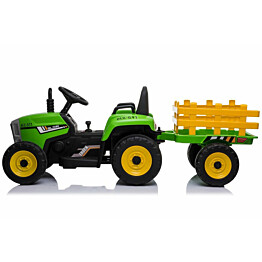 Traktori Ride-On ZH, sähkötoiminen, peräkärryllä