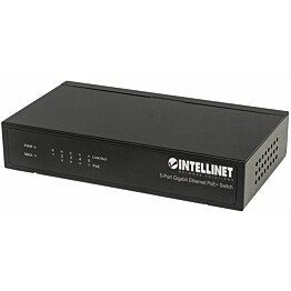 Ethernet PoE+ kytkin Intellinet 5-porttia 1 GB_1
