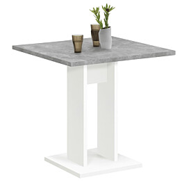 FMD Ruokapöytä 70 cm betoninharmaa/valkoinen