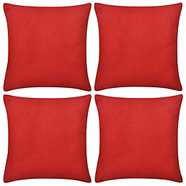 Punainen tyynynpäällinen, puuvilla, 4kpl, 40x40cm