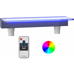 Vesiputous RGB LED-valoilla, akryyli.