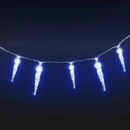 Jääpuikko-jouluvalot, 200kpl sininen, akryyli