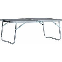 Kokoontaitettava retkipöytä, harmaa, alumiini, 60x40cm
