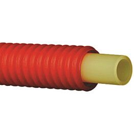 18x2,5mm Käyttövesiputki Pex-C, punaisessa 23/28 suojaputkessa, 50m kieppi  