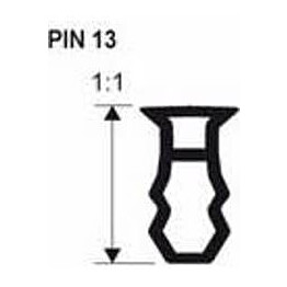 Kiinnitysinsertti Progress Profiles PIN 13, 2,7m, 13-16 mm, pvc
