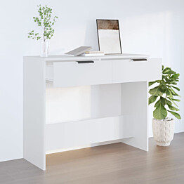 Konsolipöytä 90x36x75 cm tekninen puu valkoinen